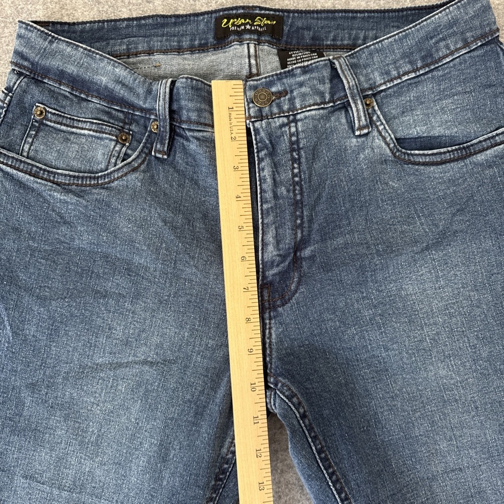 Urban Star Jeans Men's Blue Denim 34x32 Straight Leg Fit - Picture 9 of 13